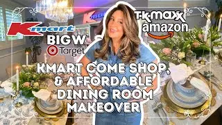 Dining Room Makeover | Kmart Shop With Me | Floral Arrangements, Amazon, TKMaxx, Target & Big W Haul