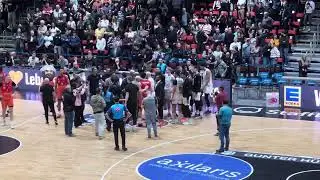 Gerangel nach Basketballspiel? Niners Chemnitz gegen Braunschweig 08.02.2025
