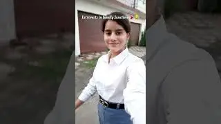 Introverts in FAMILY FUNCTION 💃🏻🤩 #shorts #minivlog #familyfunction
