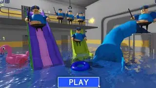 🌊WATERPARK BARRY'S PRISON RUN OBBY! Roblox Gameplay Walkthrough
