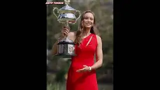 Presenting your 2026 AO champion&ndash; Elena Rybakina 🏆 Photoshoot with AO trophy #ElenaRybakina #AusOpen