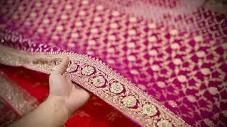 Handwork Tissue and Crape fabric Sarees Special Design in Chandni Chowk | Special Zardozi Work Saree