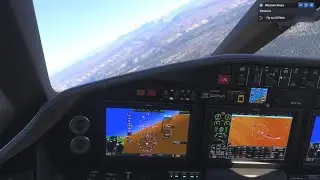 MS FS 2024. Cessna Citation Longitude Landing at a High-Altitude U.S. Airport