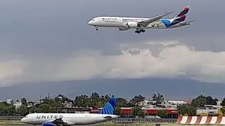 ✈️AEROPUERTO DE LA CUIDAD DE MEXICO 🇲🇽 ATERIZAJES Y DESPEGUES 🛫🛬⛅️