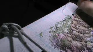 Рукодельный тег с вышивкой в 2026 год