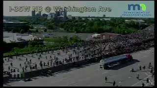 RAW: Semi truck drives into George Floyd protesters on I-35W in Minneapolis