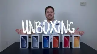 Unboxing do iPhone XR — todas as cores!