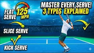Explained Serve: UNLOCK PRO POWER! The Biomechanics Secret Pros Use on Flat, Slice, & Kick Serves
