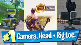 Search between a Basement Film Camera, a Snowy Stone Head and a Flashy Gold Big Rig - Fortnite