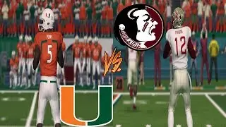 NCAA Football 19 #17 Miami vs FSU NCAA 14 Updated Rosters