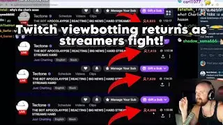 TWITCH VIEWBOTTING RETURNS AS STREAMERS FIGHT! #n3on #n3onclips #xqc #asmongold #yourrage #twitch