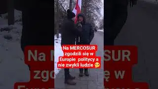 Protest rolnik&oacute;w przeciwko MERCOSUR 😲 Czy UE się opłaca? 🤔 Sonda uliczna!! #Mercosur, #polexit