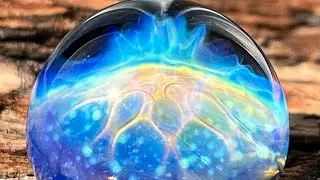 boroccus silver gold fumed honeycomb geometric borosilicate glass pendant