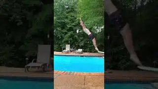 Diving Board Flips!! Stunts |gymnastics
