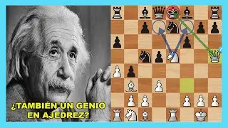 ¿Cómo jugaba EINSTEIN al ajedrez? Una partida ENTRE GENIOS 🧠 Albert Einstein V.S. Robert Oppenheimer