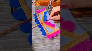 Two colorful 🤩 threads latkan design  #latkan #sewing #shorts #trending #viral #threads #diy