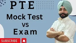 PTE mock test vs real exam how to get 90 scores in 2023 ( Gurwinder sir )