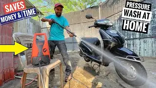 NO MORE BIKE/CAR WASH KE KHARCHE || My New Portable High Pressure Washer Is Very Powerful 🔥🔥