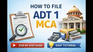 How to file ADT 1 in MCA #accountingtips #compliance #mca #filing #auditor #appointment