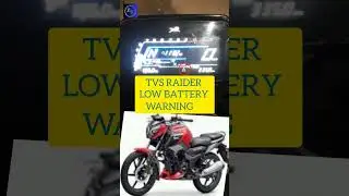 TVS Raider Low Battery Warning | tvs raider low battery indicator