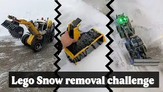 Lego Snowblower vs Snow plow vs Loader