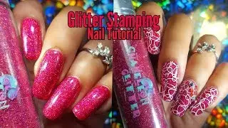 Chameleon Glitter Stamping Nail Art Tutorial