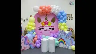unicorn theme birthday decoration