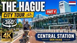 The Hague City Tour Part 4 | The Hague Central Station | Virtual Tour Den Haag | 4K 360 Video Tour