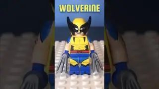 Epic Xmen Wolverine Lego Minifigure Stopmotion Build. #lego #marvel #xmen #wolverine #legostopmotion