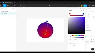 How to use radial gradient as a background fill in figma?
