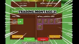 INSANE TRADES 😱 TRADING BRONTOS 🦕 GROW A GARDEN TRADING MONTAGE #3🥳🦕🐙🐝