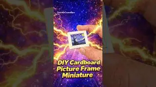 DIY Cardboard Picture Frame Miniature Diorama Easy Beginner How to Build Craft Card Painting Art
