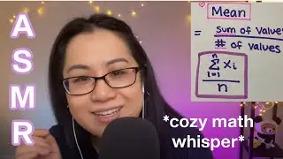 [ASMR] 💗 Cozy Relaxing Math Whisper | Mean, Median, Mode, Range Definitions ☕️ [Educational ASMR]
