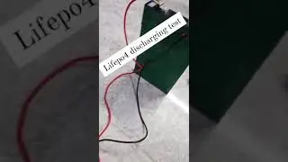 Capacity test of lifepo4 cells using dummy load.