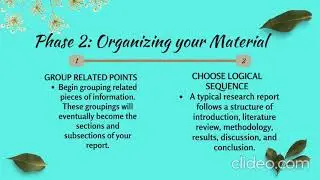 Practical Research 2 Lesson 15 - The Process of Report Writing