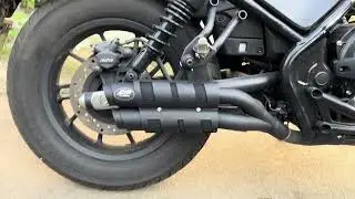 Rebel 300 500 1100 Exhaust Sound Test | DB Killer ON Cold Start + Rev Sound Test (4K)