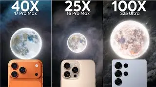 iPhone 17 Pro Max vs iPhone 16 Pro Max vs Samsung S25 Ultra Live Zoom Test Comparison
