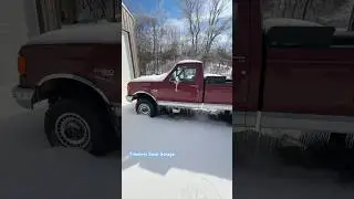 Ford F-350 7.3 IDI Diesel 1989 года выпуска, запуск в холодное время. #timelesssteelgarage #dalec...