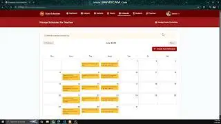 Class Scheduling System using Laravel
