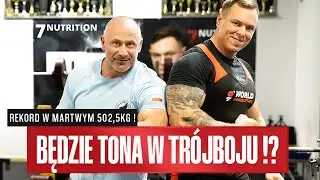 502,5 kg to jego rekord w martwym ciągu! Krzysztof Wierzbicki chce przekroczyć 1000kg w trójboju!