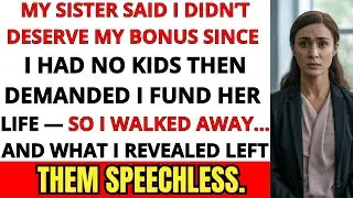 my sister said i didn&rsquo;t deserve my bonus since i had no kids then demanded i fund her life&mdash;so i...