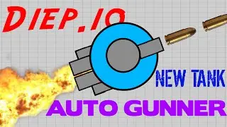 BRAND NEW AUTO - GUNNER CLASS! AUTO AIMING! AIM BOT?! Diep.io Auto-Gunner Gameplay!