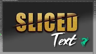 Sliced Text Effect in Photoshop|Эффект разрезанного текста в фотошопе