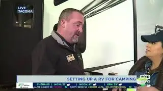Setting up an RV for camping