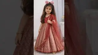 Pakistani wedding dress for girls with hand embroidery. #KidsCart #EthnicKidswear #KidsFrockDesign