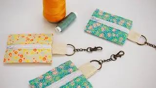 DIY mini keychain pouch / easy sewing project