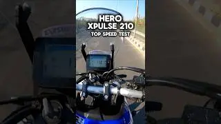 Hero Xpulse 210 Top Speed Test 🔥 #heroxpulse210 #topspeed #heroxpulse #shorts #gearheadofficial