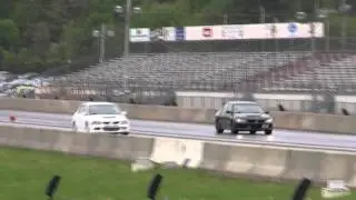 11 second evo 8 vs. 12 second evo 8, Felipe 11.38 @ 123 mph, evo vs evo drag race
