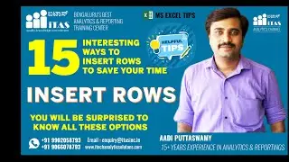 15 WAYS TO INSERT ROWS - ENGLISH | ADVANCED EXCEL TIPS AND TRICKS