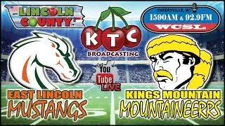 East Lincoln Mustangs @- Kings Mountain Mountaineers - AUDIO ONLY - NC3A West Prep Football Playoffs